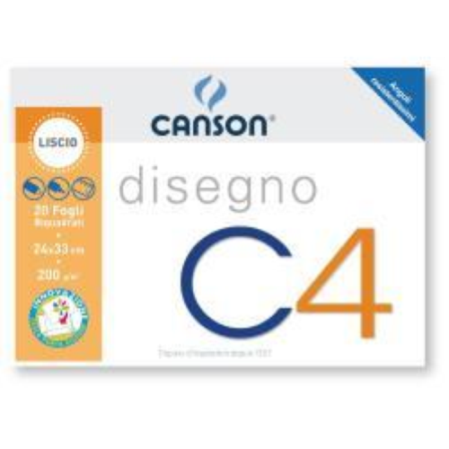 CANSON ALBUM C4 4ANG RIQUADRATO 24X33 200G